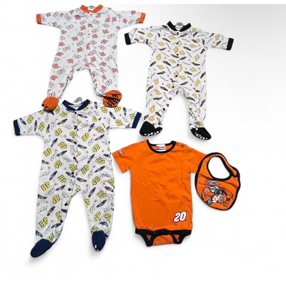 NASCAR Chase Authentics Baby Lot 6–9M Tony‎ Stewart #20, Jimmie Johnson #48, #17